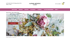 Desktop Screenshot of alpineartisticflorist.com