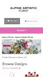 Mobile Screenshot of alpineartisticflorist.com